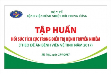 Tập huấn hồi sức tích cực trong điều trị bệnh truyền nhiễm